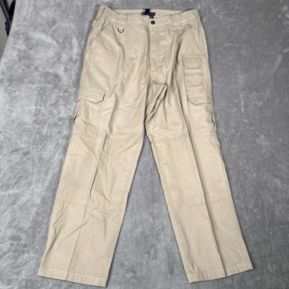 511 Tactical Pants Mens 34x32 Beige Cargo Taclite Pro Ripstop Straight WorkWear